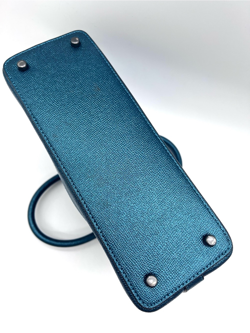 Coach Metallic Blue Mini Sierra Satchel Crossbody Bag - Picture 10 of 16